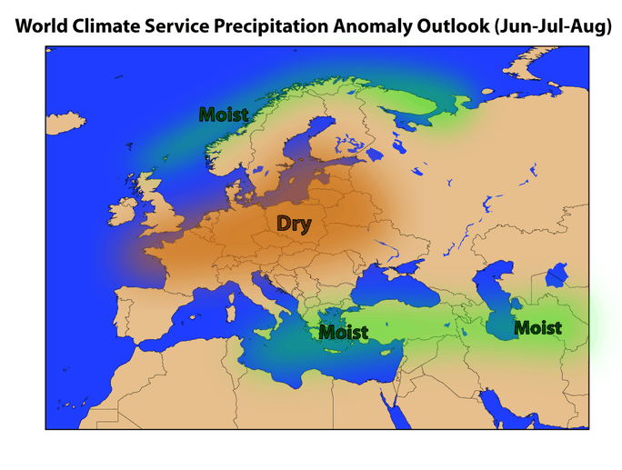 World Climate Service Seasonal Forecast: Summer 2019 Forecast for Precipitation