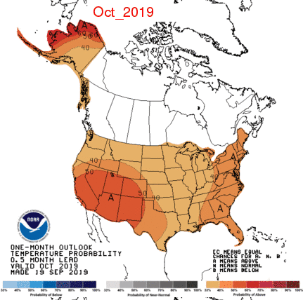 Example Climate Prediction Center forecast