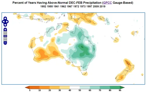 Positive IOD during Summer Months in Australia