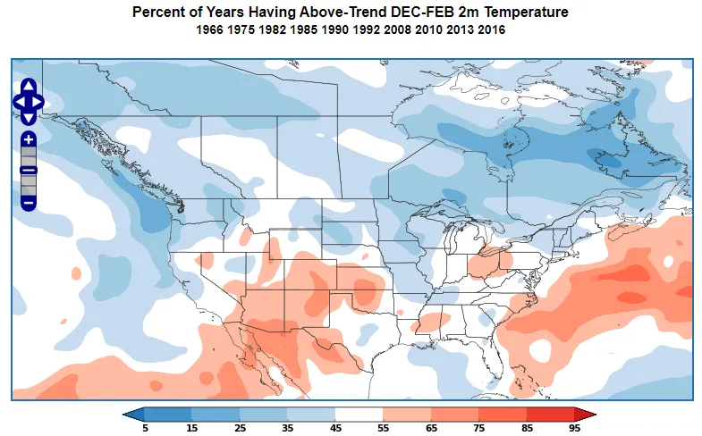 Positive QBO temperature anomaly during DJF.